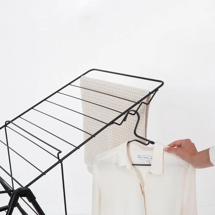 elevenpast drying rack Brabantia HangOn Drying Rack 20 metres – Matt Black | White | Metallic Grey