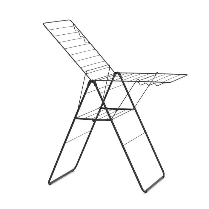 elevenpast drying rack Brabantia HangOn Drying Rack 20 metres – Matt Black | White | Metallic Grey