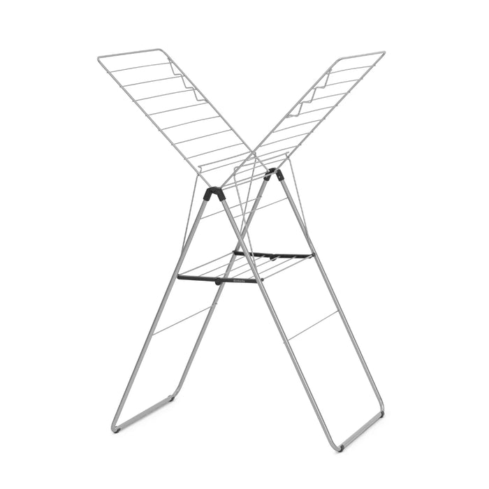 elevenpast drying rack Brabantia HangOn Drying Rack 20 metres – Matt Black | White | Metallic Grey