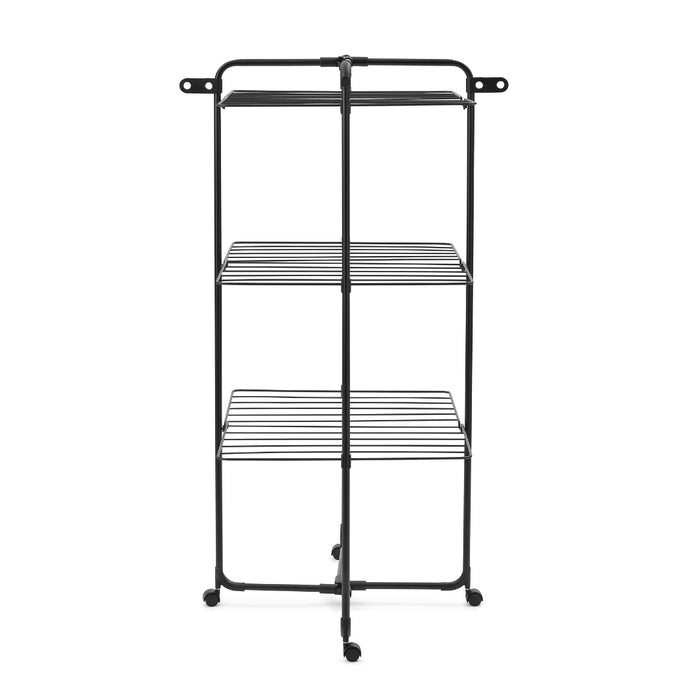 elevenpast drying rack Brabantia HangOn Tower Drying Rack 23m – Matt Black | White
