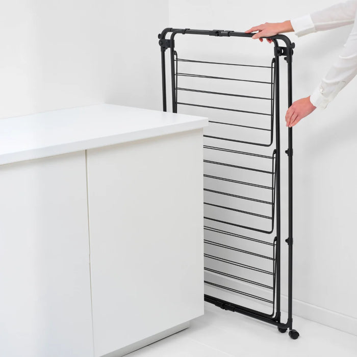 elevenpast drying rack Brabantia HangOn Tower Drying Rack 23m – Matt Black | White