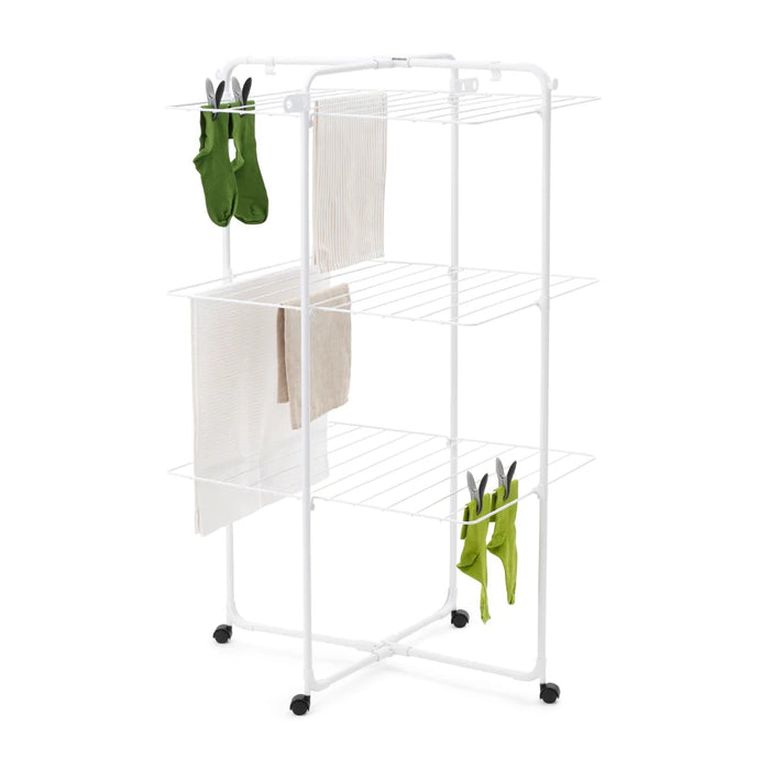 elevenpast drying rack Brabantia HangOn Tower Drying Rack 23m – Matt Black | White