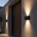 elevenpast Wall Light Modern Outdoor Up and Down LED Wall Light – Matt Black | Matt White