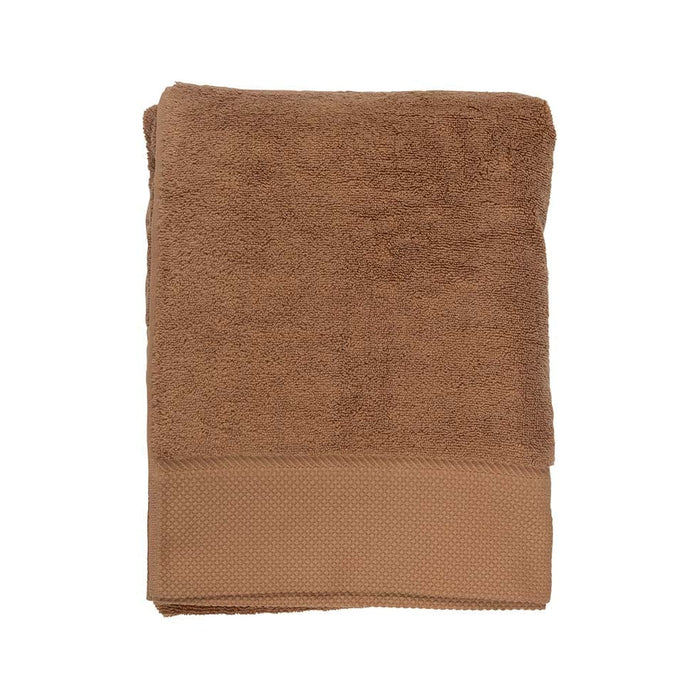 Hertex Haus bath Burnt Fudge Luxor Hand Towels in Burnt Fudge, Limestone, Liquorice or Snow BTH00018