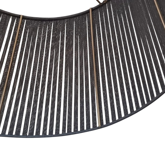 elevenpast Pendant Pleated Organza Pendant Light Black | Gold