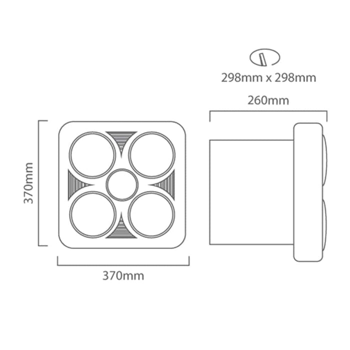 elevenpast extractor fan with lights Therma Glow 3-in-1 Bathroom Heater White C86W 6007328016939
