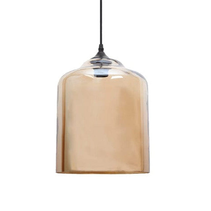 elevenpast Pendant Amber & Black Bell Jar Glass Pendant Light | 3 Colours CA-KLCH-001/AB