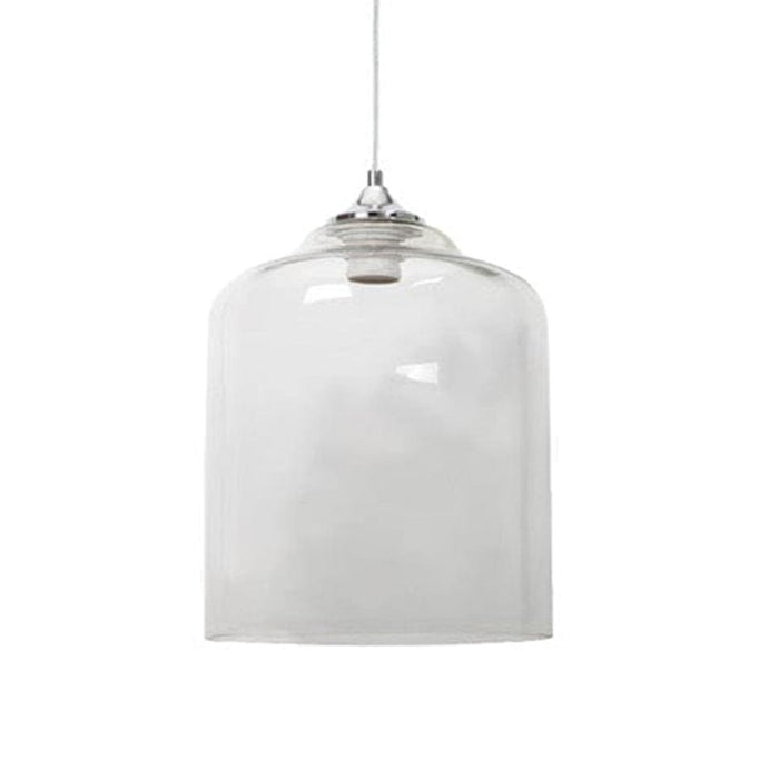 elevenpast Pendant Clear & Chrome Bell Jar Glass Pendant Light | 3 Colours CA-KLCH-001/CL