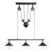 elevenpast pendant light Dawn Adjustable Metal Trio Pendant - Black and Antique Brass CA-KLCH-1126/3