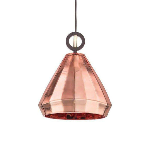 elevenpast lighting Copper Diamond Cut Pendant Light Medium Chrome | Copper CA-KLCH-3094/CO