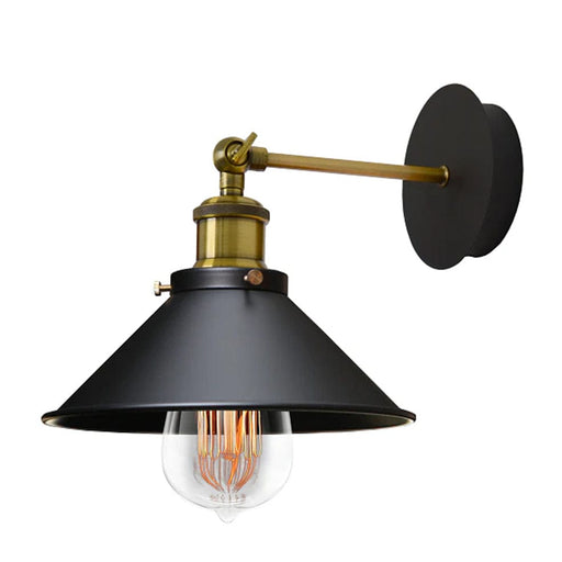 elevenpast Wall Light Harper Black and Antique Brass Metal Wall Light CA-KLW-1124