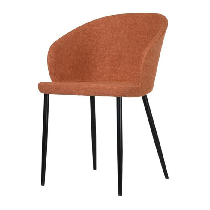 elevenpast Chairs Orange Vogue Upholstered Dining Chair Green | Orange | Yellow | Brown CA1681FORANGE