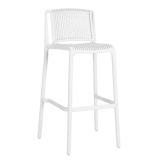 elevenpast White Billie Outdoor/ Indoor Bar Stool Black | White | Taupe CA1799BWHITE