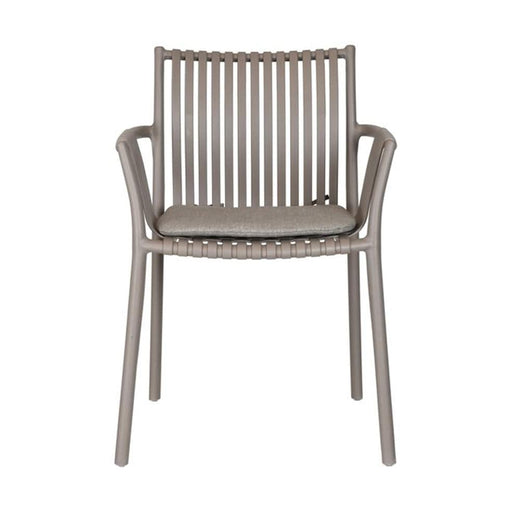 elevenpast Chairs Taupe Incas Arm Chair with cushion | Black, Taupe or Green CA1808GREY