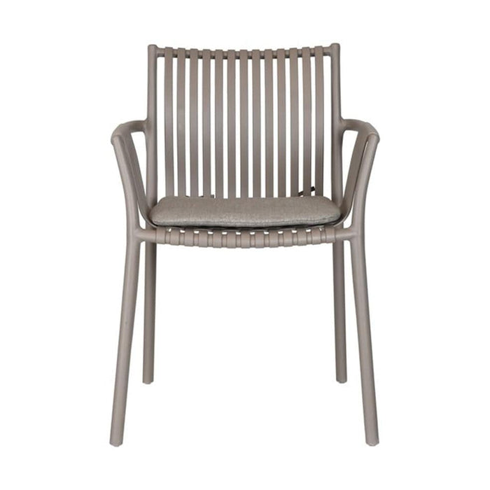 elevenpast Chairs Taupe Incas Arm Chair with cushion | Black, Taupe or Green CA1808GREY