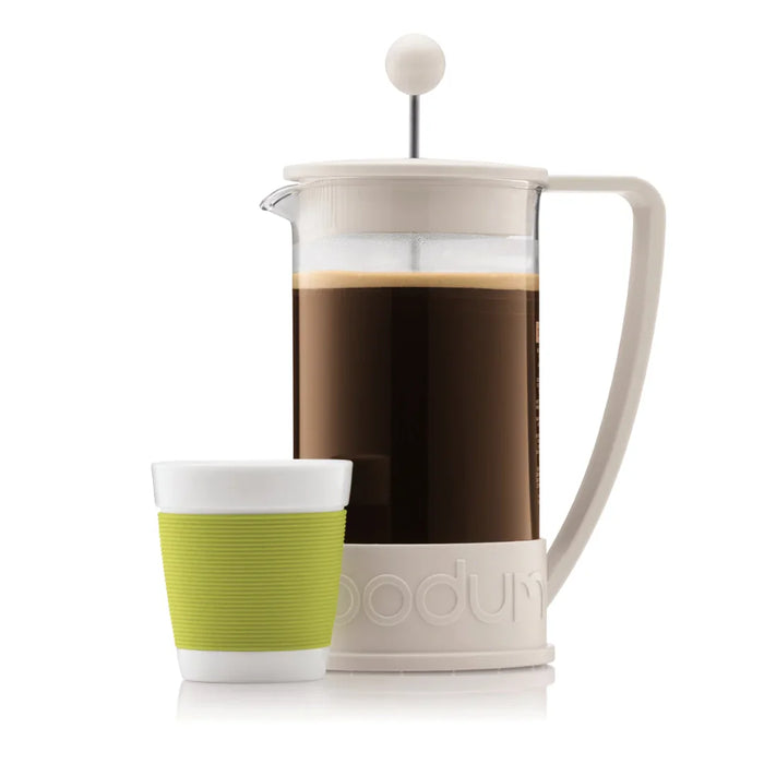 elevenpast french press Bodum Brazil French Press Coffee Maker White - 3 Cup | 8 Cup