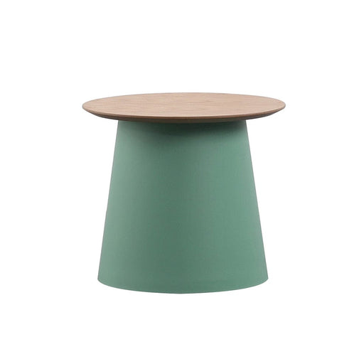 elevenpast Green Kobe Side Table Polypropylene and Wood 5 Colours CA299SMGREEN 633710851152