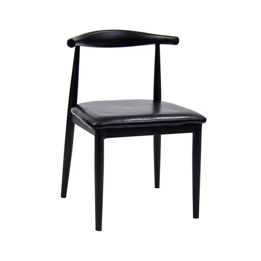 elevenpast Chair Hans Wegner Elbow Metal Chair in Matte Black CA502-18MATTBLK