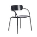 elevenpast Black Saloon Arm Chair - Metal and Wood CA9116ABLACK 633710853743
