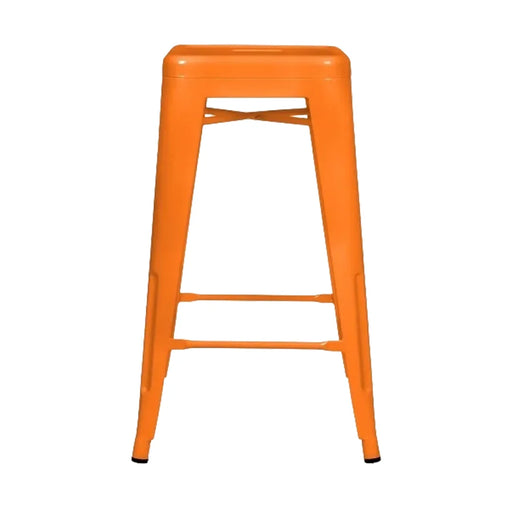 elevenpast kitchen stool Orange Tolix Kitchen Stool - Metal CABT3503-26ORNG