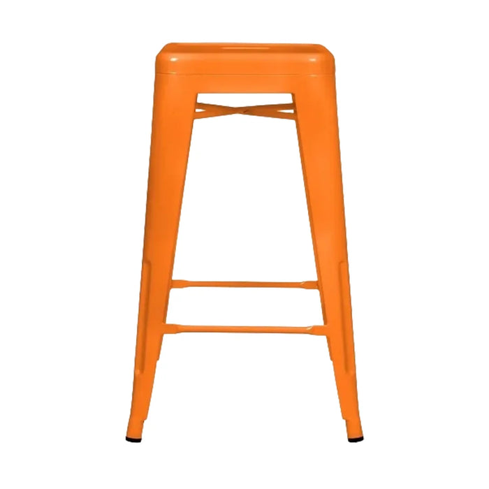 elevenpast kitchen stool Orange Tolix Kitchen Stool - Metal CABT3503-26ORNG