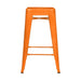 elevenpast kitchen stool Orange Tolix Kitchen Stool - Metal CABT3503-26ORNG