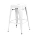 elevenpast kitchen stool White Tolix Kitchen Stool - Metal CABT3503-26WHT