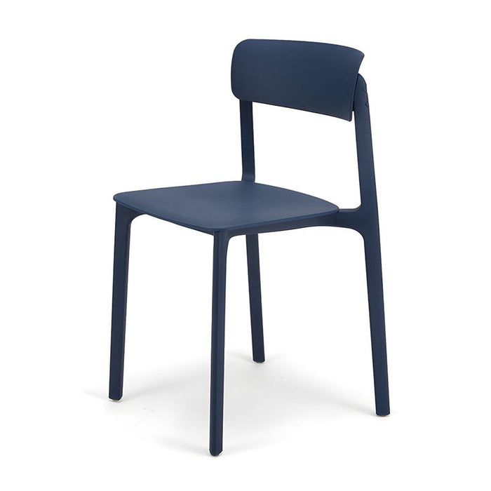 elevenpast Navy Blue Clay Cafe Chair - Fully Polypropylene CACLAYBLUE