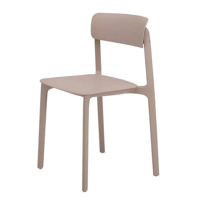 elevenpast Pink Clay Cafe Chair - Fully Polypropylene CACLAYPINK 633710853569