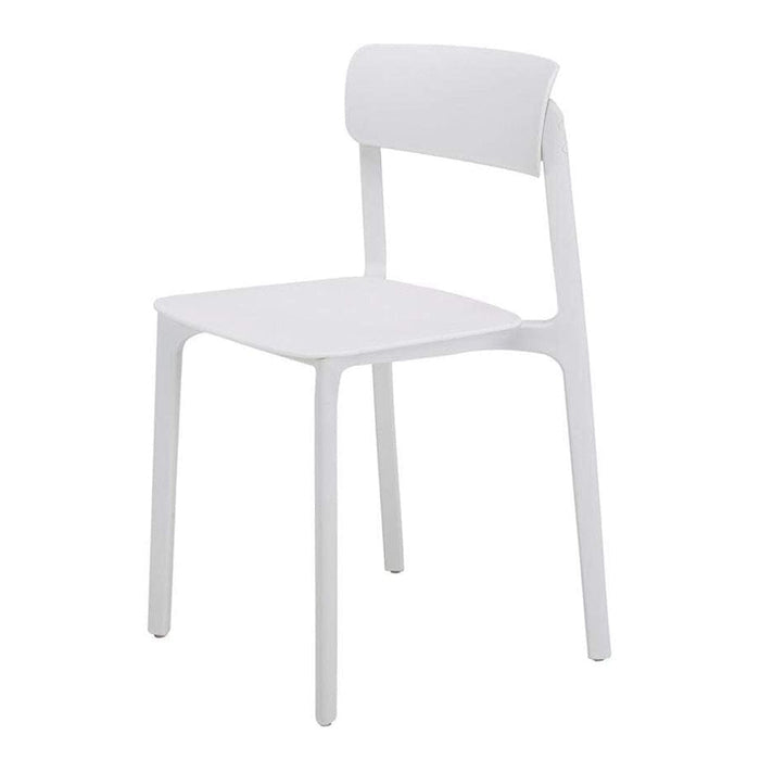 elevenpast White Clay Cafe Chair - Fully Polypropylene CACLAYWHITE 633710853590