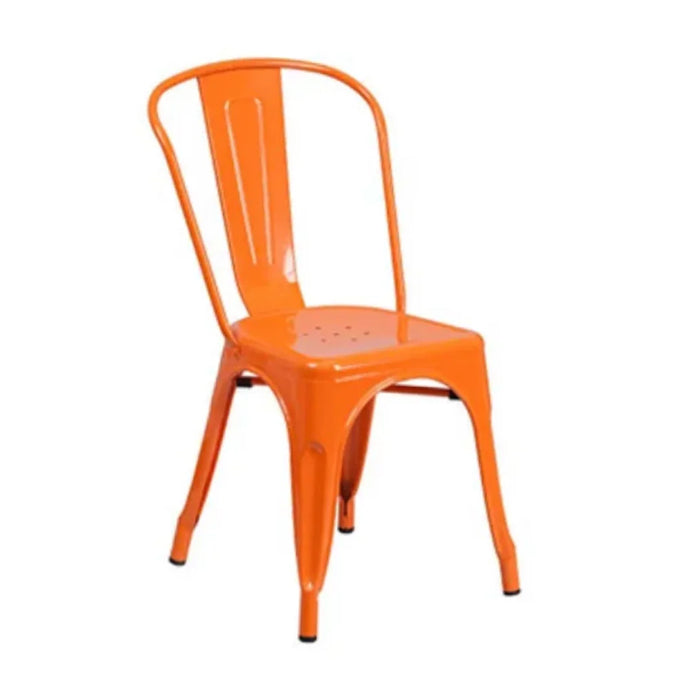 elevenpast Chairs Orange Tolix Metal Side Chair CAET3534