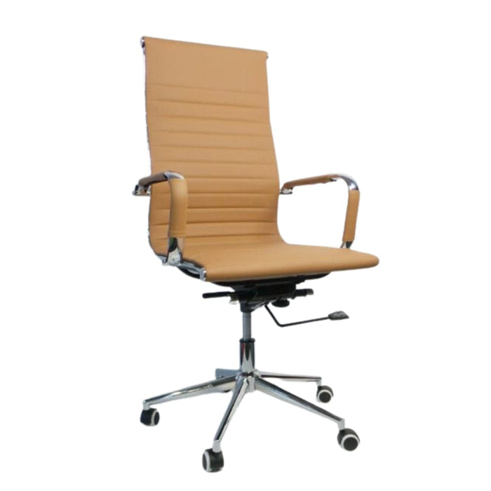 elevenpast Office Chair Brown Elite High Back Office Chair CAGEF8101HPULBR