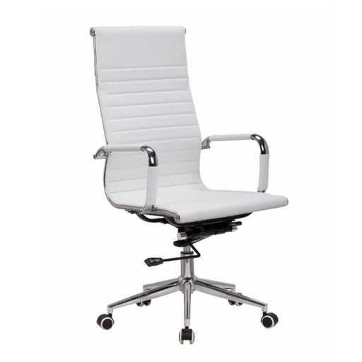 elevenpast Office Chair White Elite High Back Office Chair CAGEF8101HPUWHT