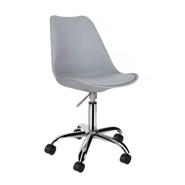 elevenpast Light Grey Eames Style Office Chair - Red or White Interchangeable CAK1190SGREY