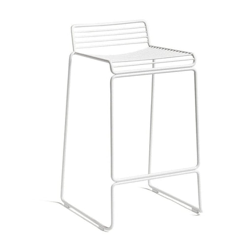 elevenpast White Rod Bar Stool Powder Coated Metal CAMC134BWHITE 633710853798