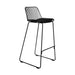 elevenpast kitchen stool Black Nova Kitchen Stool - Metal Frame with seat Cushion CAMC176HBLACK 633710853828