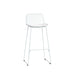 elevenpast kitchen stool White Nova Kitchen Stool - Metal Frame with seat Cushion CAMC176HWHTWHT-2