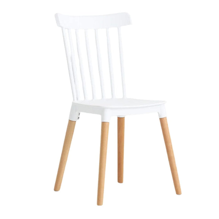 elevenpast White Avery Dining Chair - Polypropylene and Wood CAOW157WHITE 633710856799