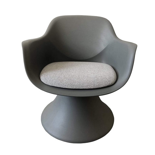 elevenpast Chairs Grey Lotus Chair Polypropylene with Upholstered Seat CAOW245AGREY 633710852418
