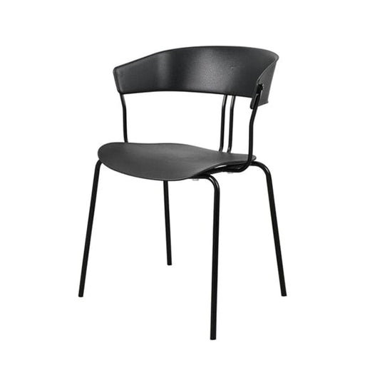 elevenpast Chairs Black Remi Cafe Chair - Metal and PP - discontinued. CAPC1612BLACK 633710853910