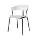 elevenpast Chairs White Remi Cafe Chair - Metal and PP - discontinued. CAPC1612WHITE 633710853897