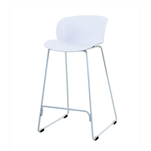 elevenpast Bar stool White Tota Bar Stool - Metal and Polypropylene CAPC163HWHITE 633710853835