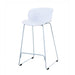 elevenpast Bar stool White Tota Bar Stool - Metal and Polypropylene CAPC163HWHITE 633710853835