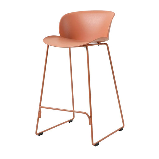 elevenpast Kitchen stool Caramel Tota Kitchen Stool - Metal and Polypropylene CAPC163KCARAMEL 633710853873