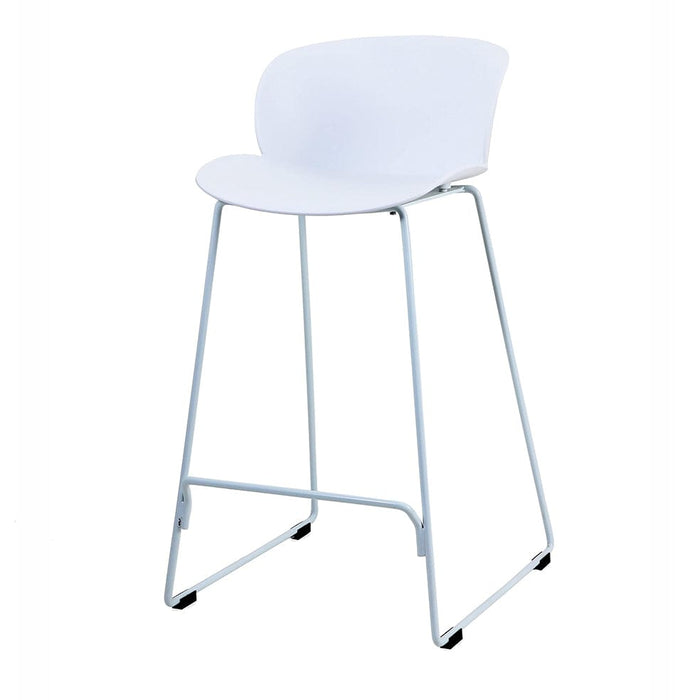 elevenpast Kitchen stool White Tota Kitchen Stool - Metal and Polypropylene CAPC163KWHITE 633710853866