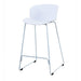 elevenpast Kitchen stool White Tota Kitchen Stool - Metal and Polypropylene CAPC163KWHITE 633710853866