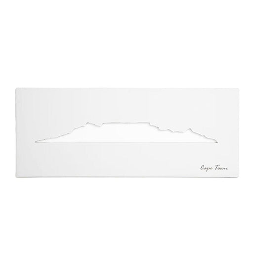 elevenpast Wall art White Cape Town Skyline Wall Art Black | White CAPETOWNSKYLINEW