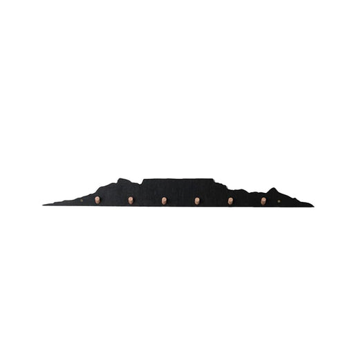 elevenpast Decor Black Cape Town Skyline Wall Hooks | Black or White CAPETOWNSKYLINEWALLHOOKB