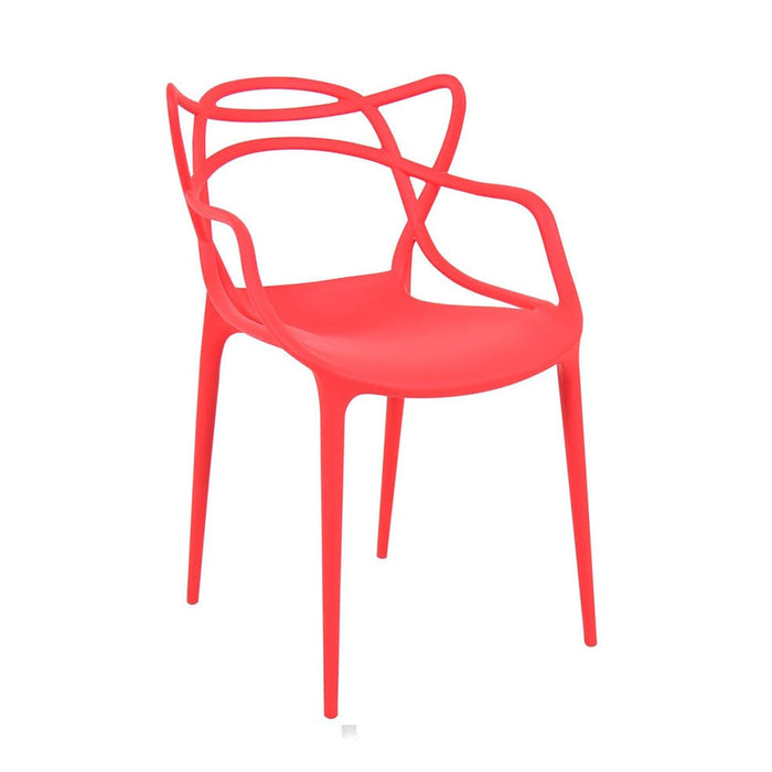 elevenpast Red Spagheti Cafe Chair - Polypropylene CAPP-133ARED 633710853613