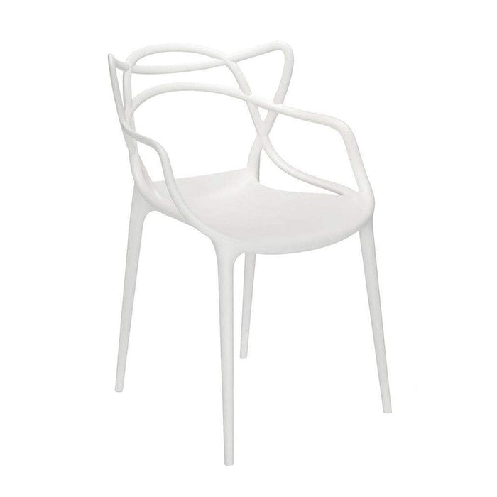 elevenpast White Spagheti Cafe Chair - Polypropylene CAPP-133AWHITE 633710853637